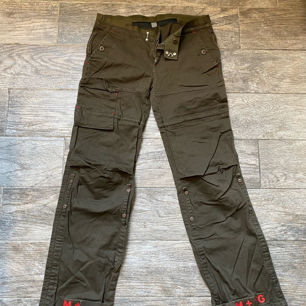 Le jean de Marithé Francois Girbaud Green Cargo Pants 27”
